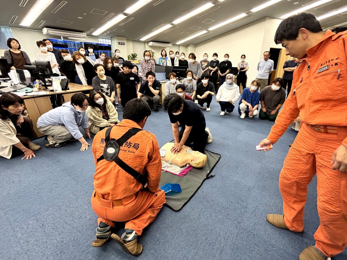 命を救う訓練、実施しました。